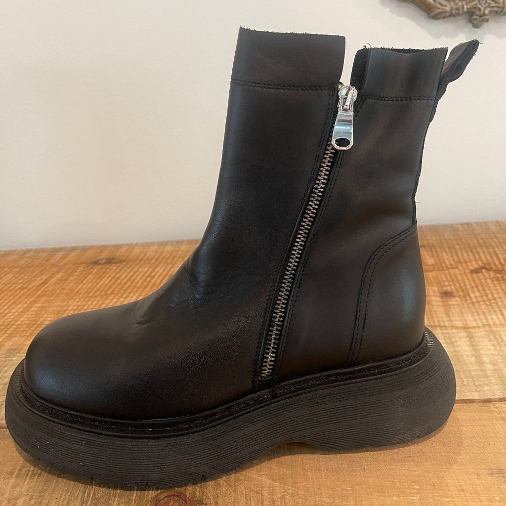 FREE PEOPLE Mara Zip Moto Boots Black size  8.5  NWOB $298 - Picture 13 of 15